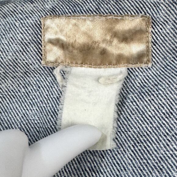 Vintage Wrangler Denim Jean‎ Jacket Womens Measures Medium No Tag USA Made - Picture 3 of 10